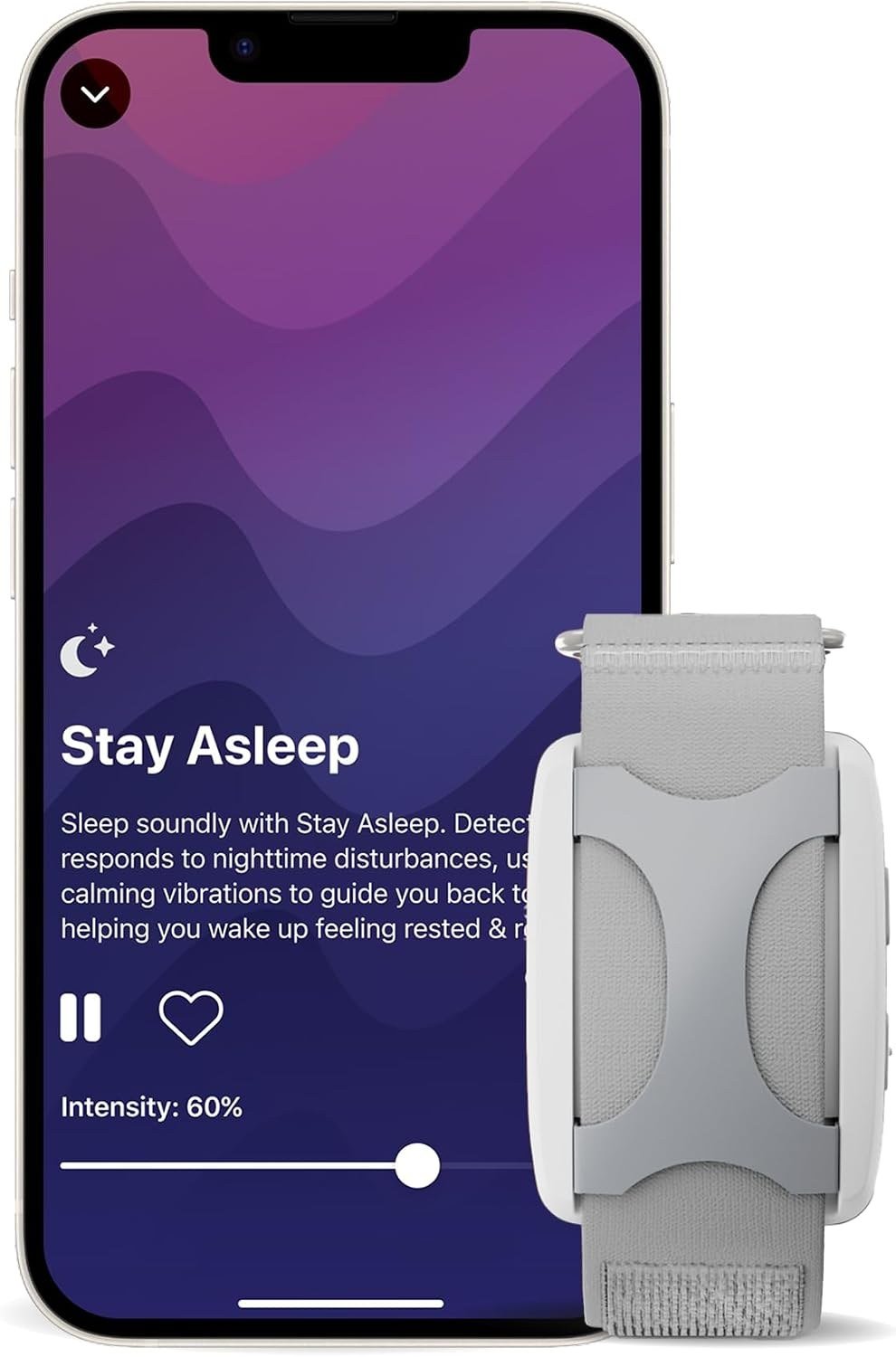Apollo Neuro Wearable with 12-Month SmartVibes AI Membership